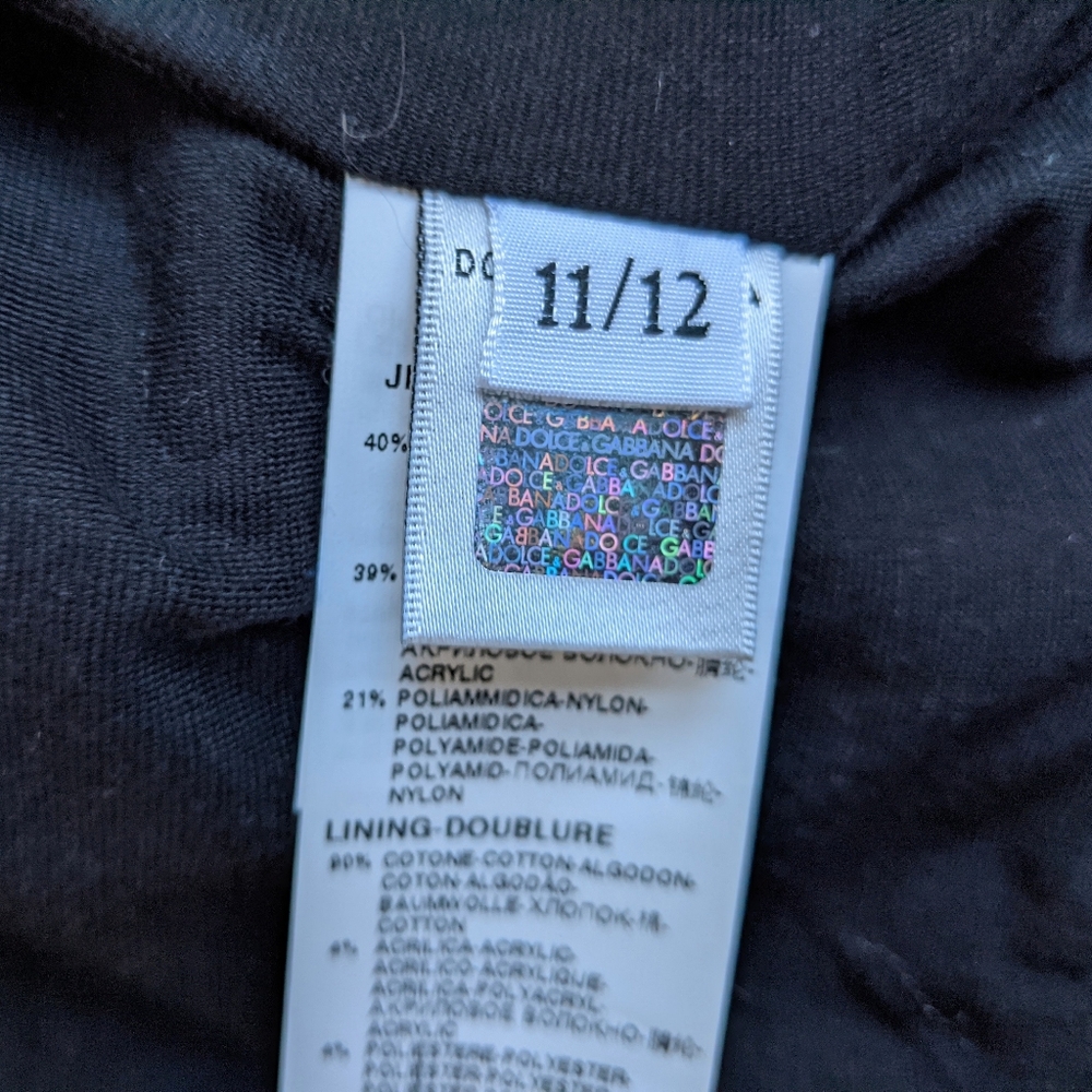 NWOT DOLCE & GABBANA Hooded Jacket size 11-12 - Picture 14 of 14